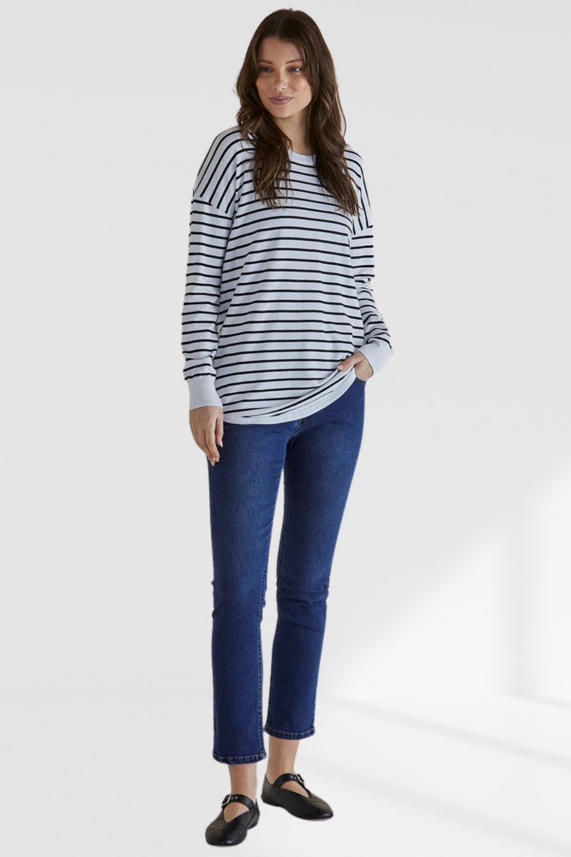 Sophie Knit Jumper - Monochrome Stripe