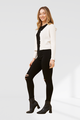 Casey knit - white