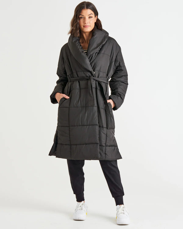 Shawl Puffer Jacket | Betty Bascis