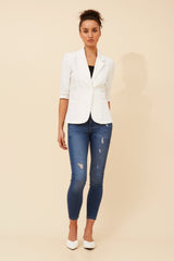 Anna blazer- white