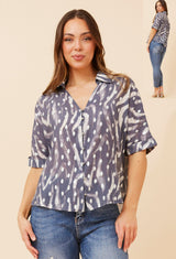 Gabriella shirt - Indigo