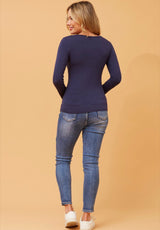 Holly top - Navy