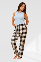 Fluffy pants  - Multi Black