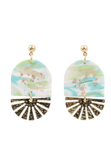 KiKi Aqua Shimmer Earrings