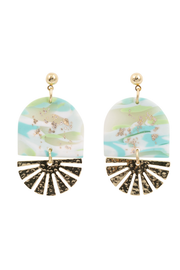 KiKi Aqua Shimmer Earrings