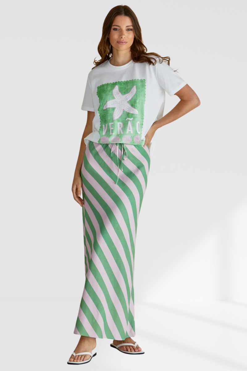 Ellia Crew Tee - Verao Print | Betty Basics