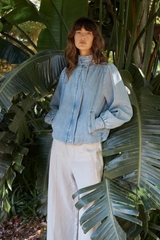 Lila Denim Bubble Jacket - Light Wash