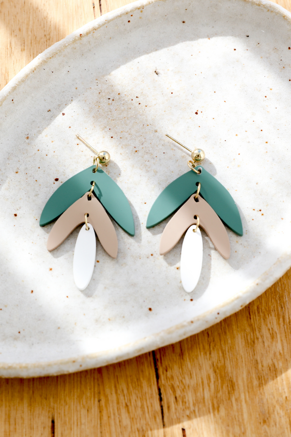 KiKi Green Leaves Earrings