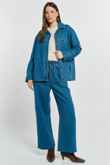 Vespa Denim Shirt - Mid Blue