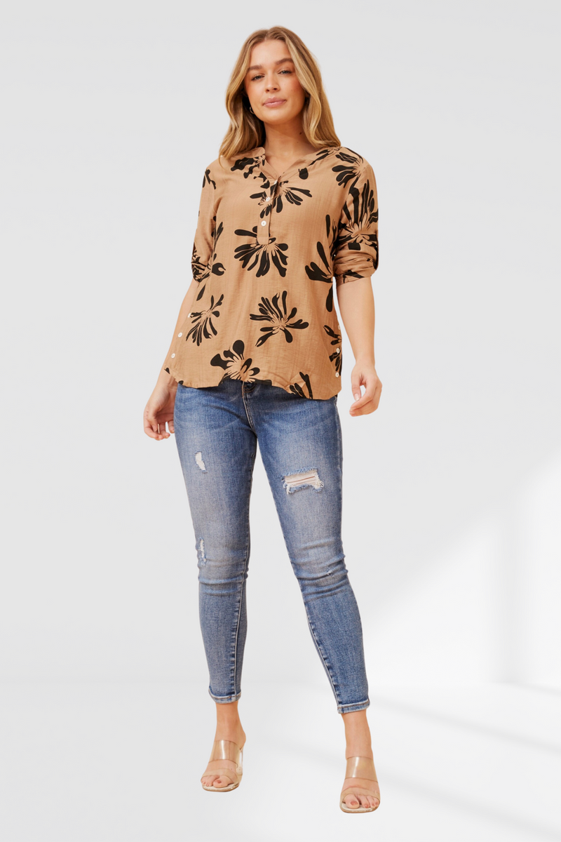 Georgie top -Toffee