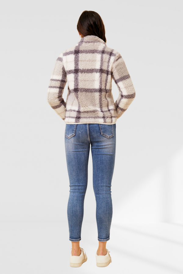 Check Teddy Jacket