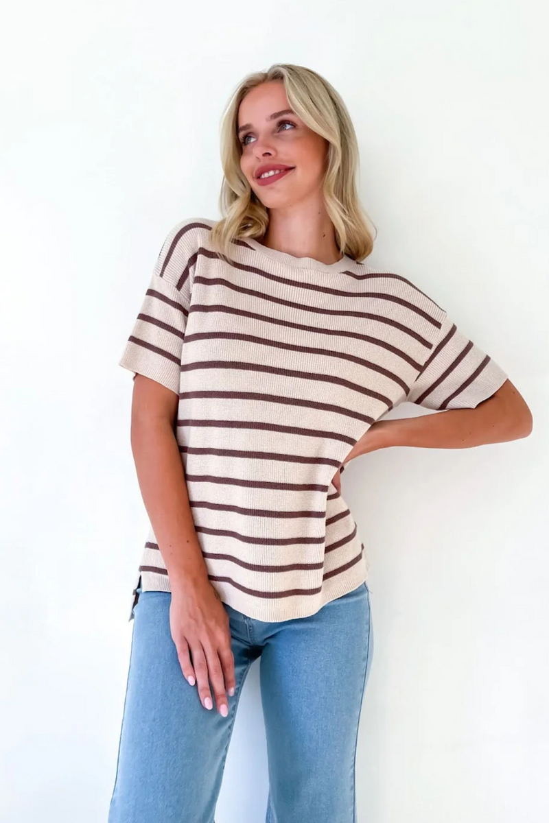 Sav Knit - Caramel/Choc