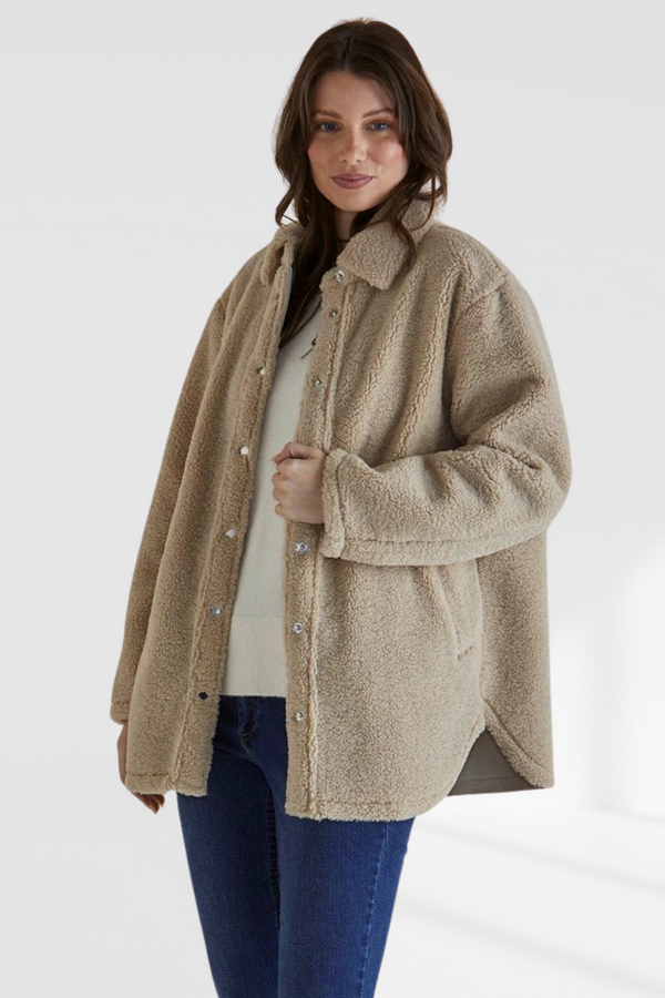 Teddy Jacket - Latte | Betty Basics