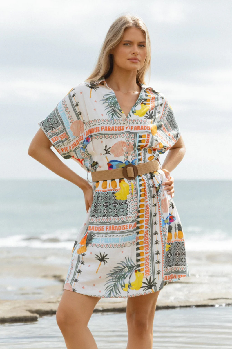 Archer Dress - Paradise Print