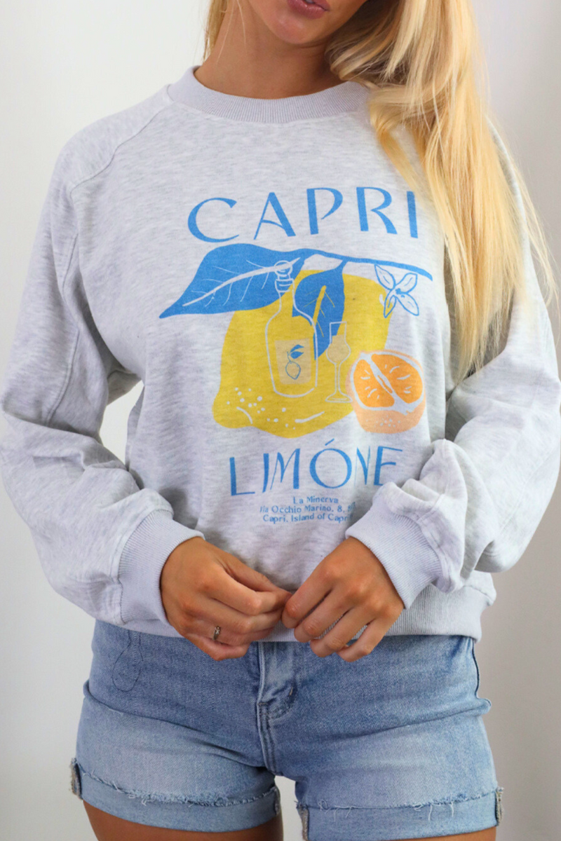Capri Sweater - Grey Multi
