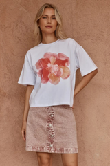 Salore Printed Tee - Peony Print