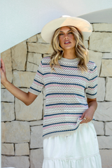 Ainsley Vinage Crochet tee