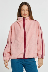 Aubrey Fleece Jacket - Pink/Plum