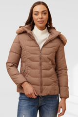 Bella puffer jacket - Latte