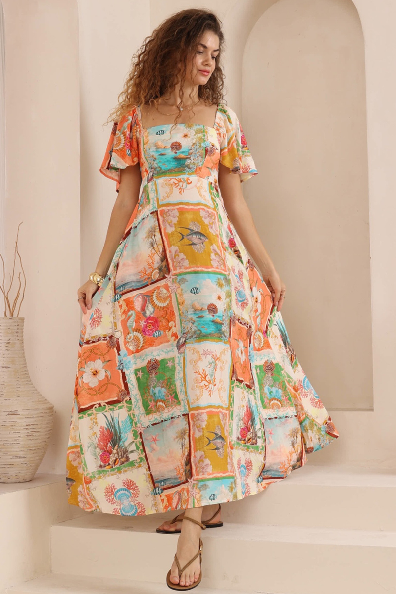 Katie Coastal Maxi Dress
