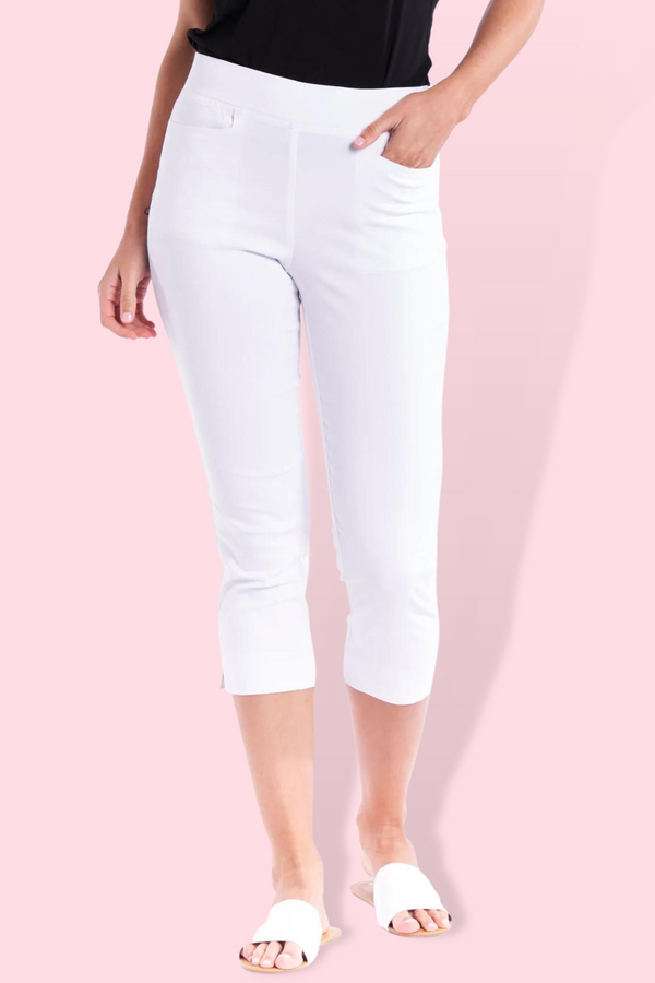 Crop Bengaline Pant - White