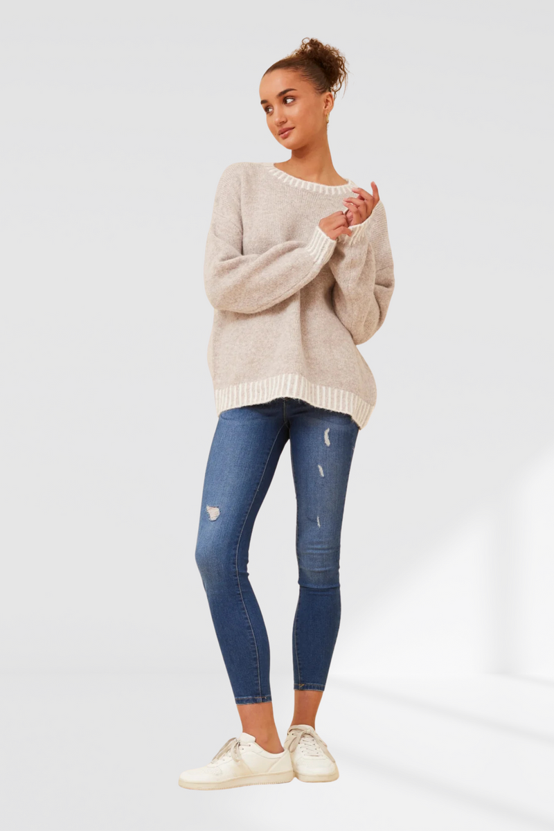 Maggie Knit - Cement