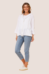 Fiona solid jacket - white