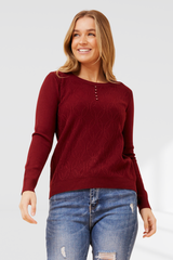 Ruby knit - Red Dahlia