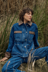 FATE+BECKER Niamh Denim Jacket - Mid Blue