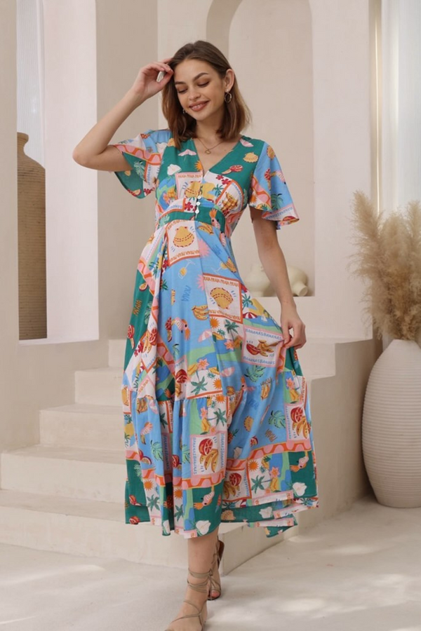 La Isla Dress - Multi