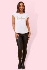 Coco Jadore Graphic Tee - White