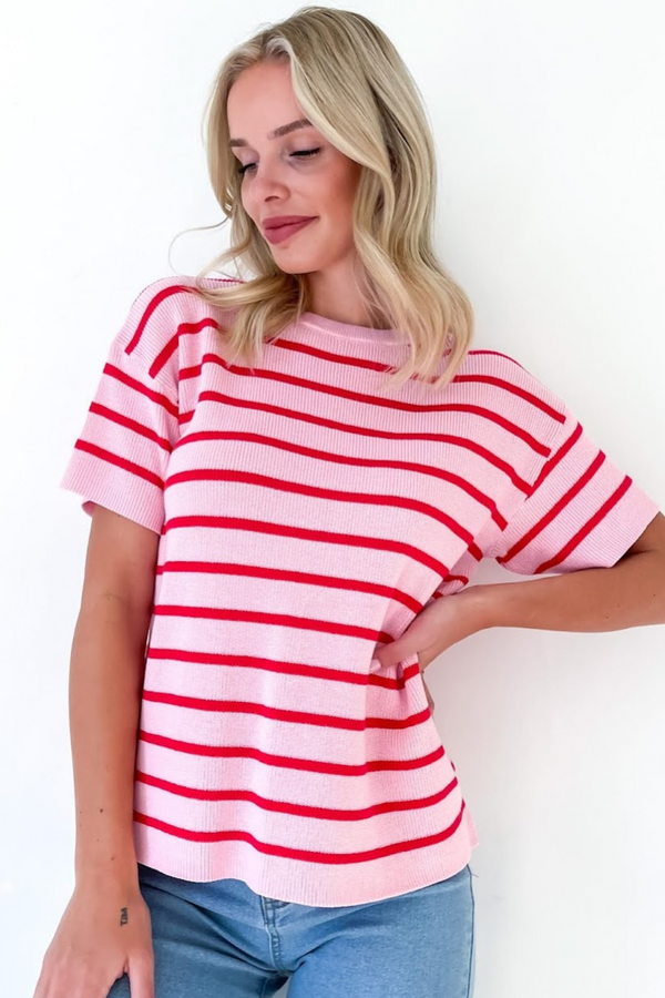 Sav Knit - Pink/Red