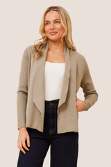 Lorrie  cardi - taupe