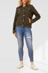 Bailey linen jacket - khaki