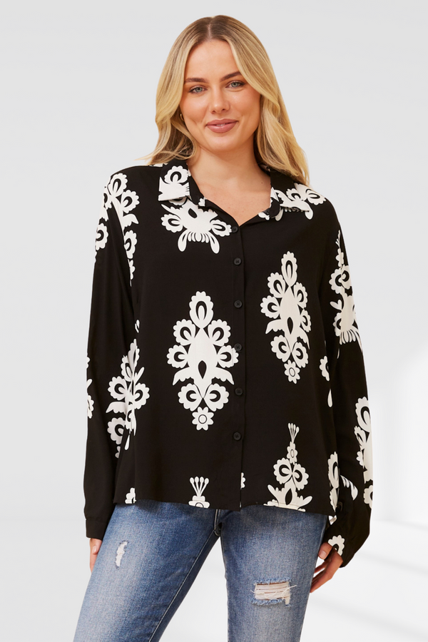 Abstract Print Shirt