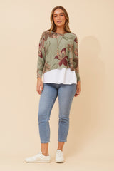 Ester top - khaki