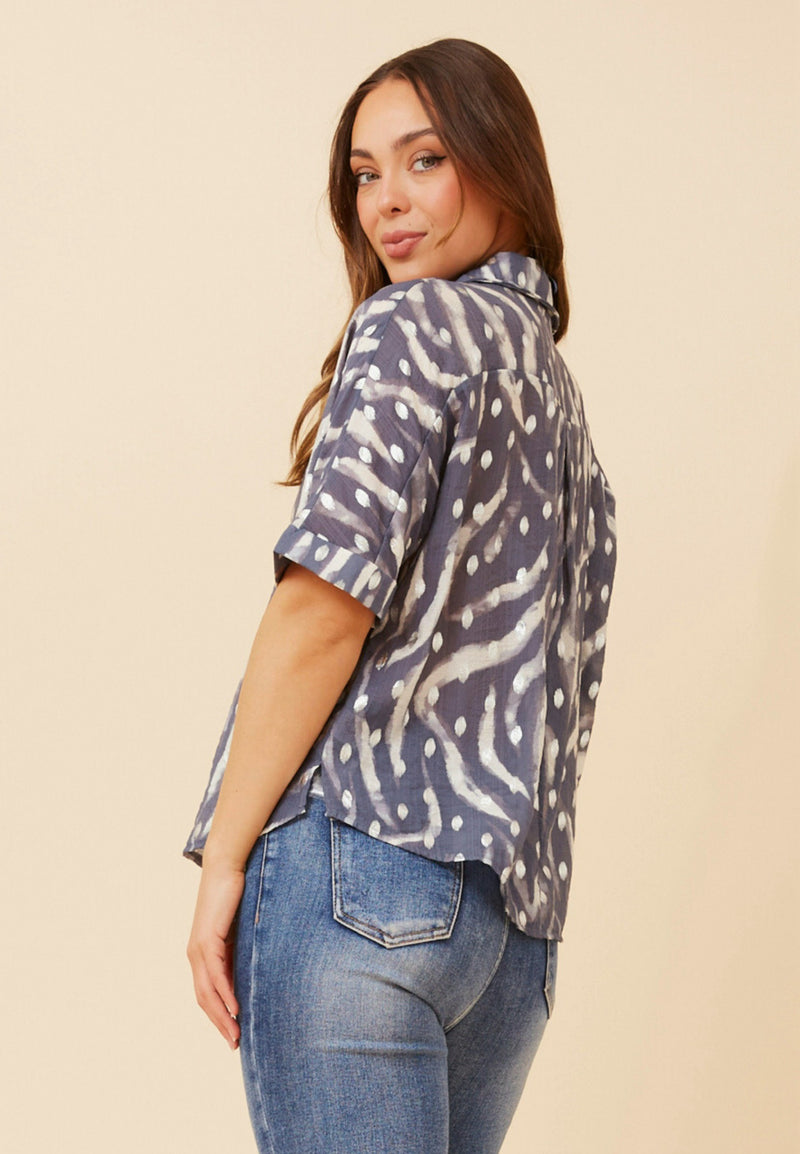 Gabriella shirt - Indigo
