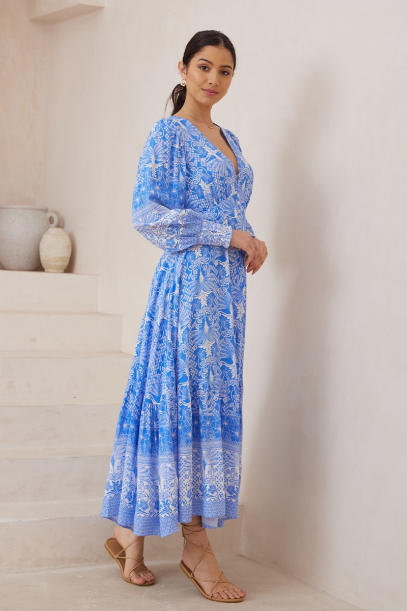 Romona Maxi Dress - Blue