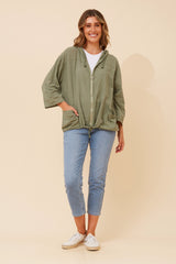 Fiona solid jacket - khaki