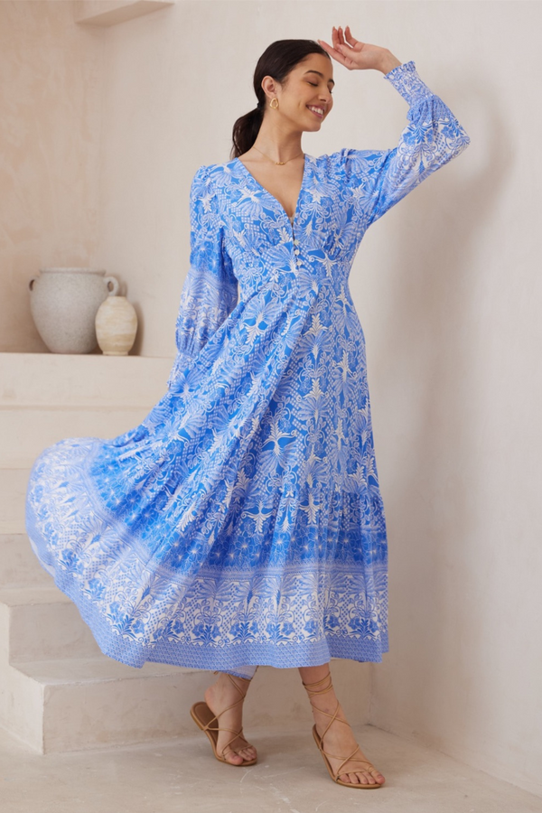 Romona Maxi Dress - Blue