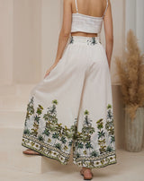 Gabby wide leg pants - Tropical