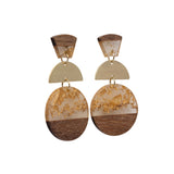 Gold Foil Curves Earrings