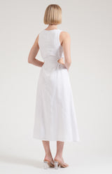 Layla cut out dress - white