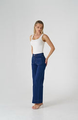 Jasmine wide leg jeans - dark wash - 7156