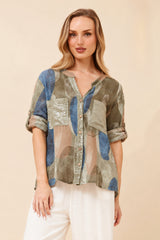 Samira top - khaki