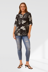 Ebby top - black and white