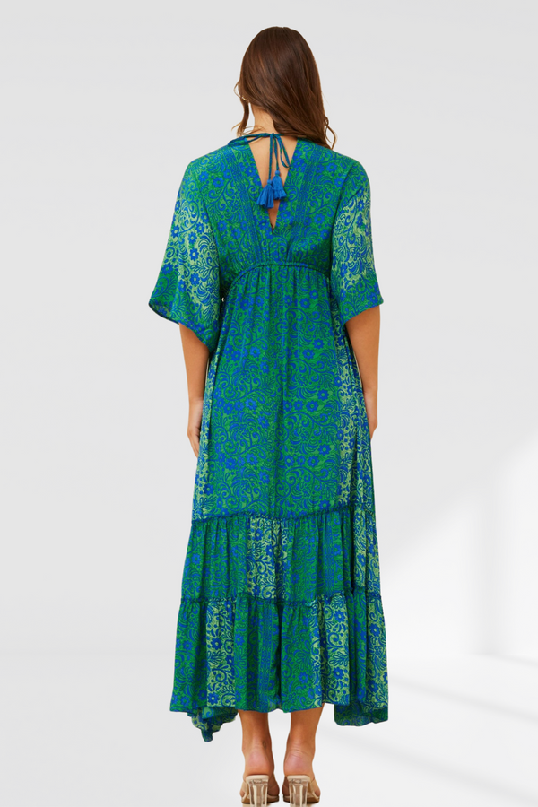 Carter Maxi Dress - Green/Blue