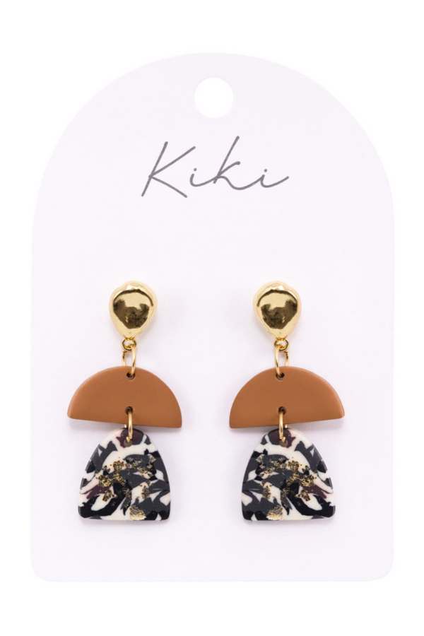 KiKi Gold Foil Glitz Earrings