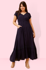 Lyndz maxi dress - Navy