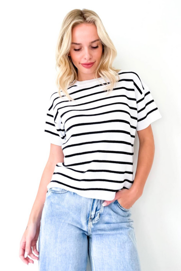 Sav Knit - White/Black